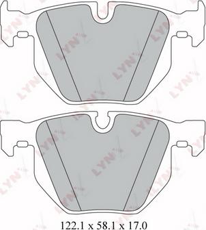 Meyle 252373217 - Колодки зад.BMW 520,525,530 E60,61 autosila-amz.com