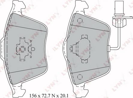 LYNXauto BD-1217 - колодки дисковые передн.!\ AUDI A4 1.0-3.0TD 04-07/ A6 2.0-3.2 04>/ A8 3.7-4.2 02-10 autosila-amz.com
