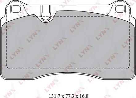 LYNXauto BD-8028 - Тормозные колодки, дисковые, комплект autosila-amz.com