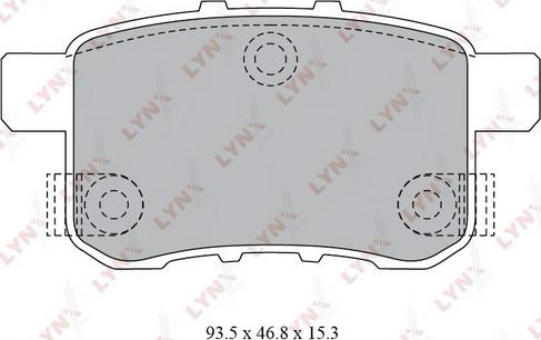 LYNXauto BD-3431 - Тормозные колодки, дисковые, комплект autosila-amz.com