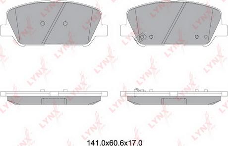 LYNXauto BD-3631 - Тормозные колодки, дисковые, комплект autosila-amz.com