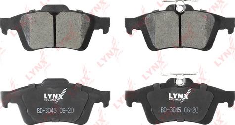LYNXauto BD-3045 - Тормозные колодки, дисковые, комплект autosila-amz.com
