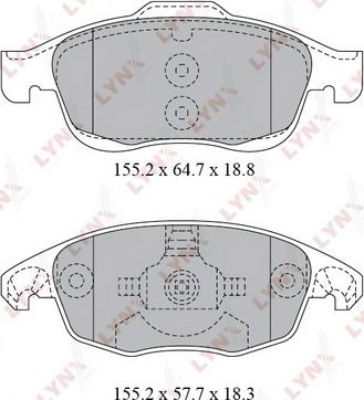 FIT FP2336 - Тормозные колодки, дисковые, комплект autosila-amz.com