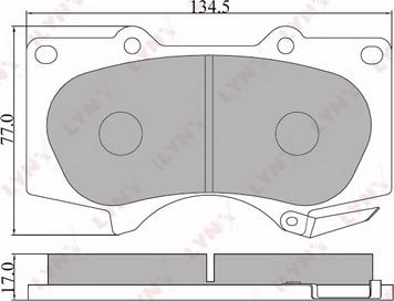 BENDIX 572515 - Тормозные колодки, дисковые, комплект autosila-amz.com