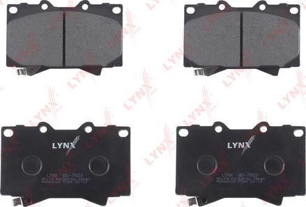 LYNXauto BD-7503 - Тормозные колодки, дисковые, комплект autosila-amz.com