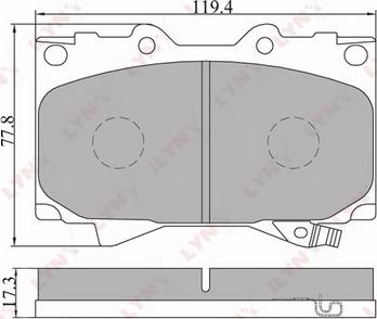 OEMparts 449260010 - Тормозные колодки, дисковые, комплект autosila-amz.com