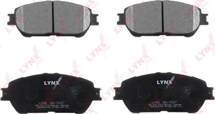 LYNXauto BD-7537 - Тормозные колодки, дисковые, комплект autosila-amz.com