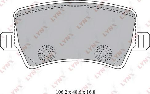 LYNXauto BD-7817 - Тормозные колодки, дисковые, комплект autosila-amz.com