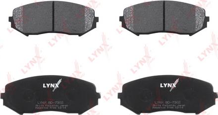 LYNXauto BD-7302 - Тормозные колодки, дисковые, комплект autosila-amz.com