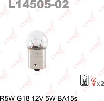 LYNXauto L14505-02 - Лампа накаливания autosila-amz.com