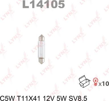 LYNXauto L14105 - Лампа накаливания autosila-amz.com
