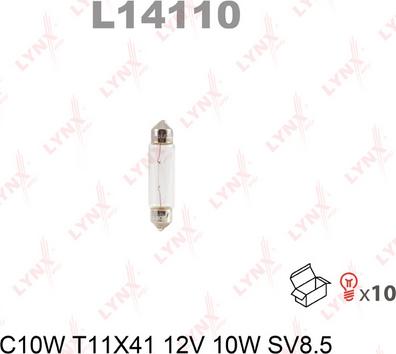 LYNXauto L14110 - Лампа накаливания autosila-amz.com