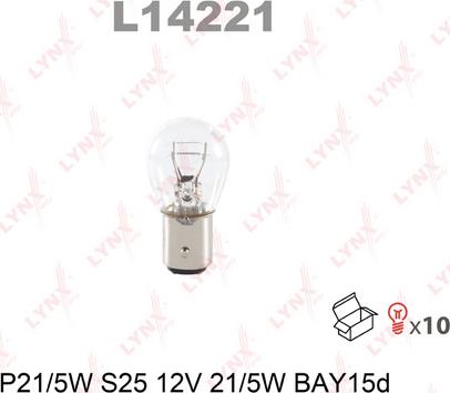 LYNXauto L14221 - Лампа накаливания autosila-amz.com