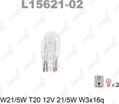 LYNXauto L15621-02 - Лампа накаливания autosila-amz.com