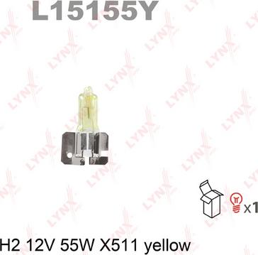 LYNXauto L15155Y - Лампа накаливания autosila-amz.com