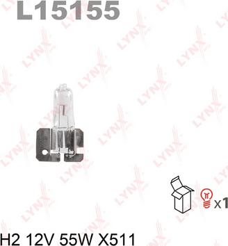 LYNXauto L15155 - Лампа накаливания autosila-amz.com