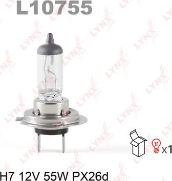 LYNXauto L10755 - Лампа накаливания, фара дальнего света autosila-amz.com
