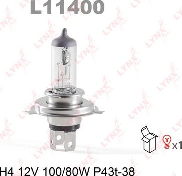 LYNXauto L11400 - Лампа накаливания autosila-amz.com