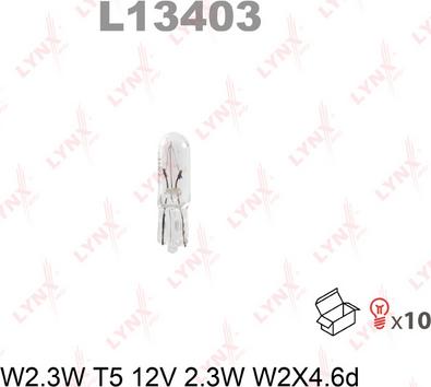 LYNXauto L13403 - Лампа накаливания autosila-amz.com