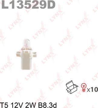 LYNXauto L13529D - Лампа накаливания, освещение щитка приборов autosila-amz.com