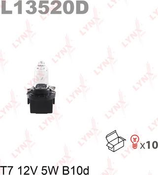 LYNXauto L13520D - Лампа накаливания, освещение щитка приборов autosila-amz.com