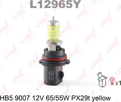 LYNXauto L12965Y - Лампа накаливания autosila-amz.com