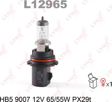 LYNXauto L12965 - Лампа накаливания, фара дальнего света autosila-amz.com