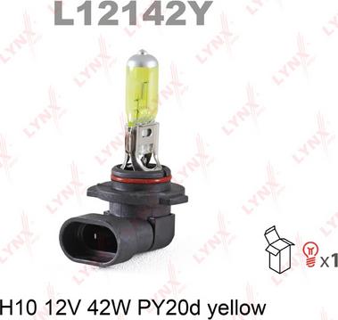 LYNXauto L12142Y - Лампа накаливания, противотуманная фара autosila-amz.com
