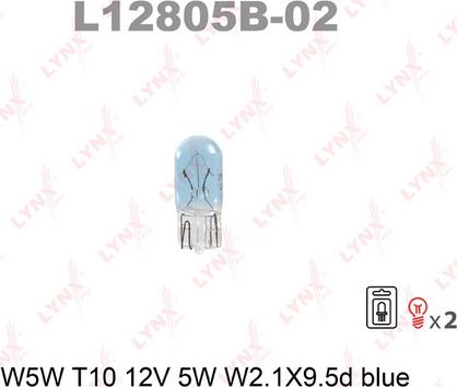 LYNXauto L12805B-02 - Лампа накаливания autosila-amz.com