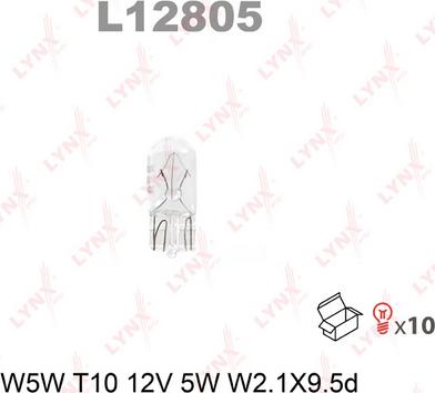 LYNXauto L12805 - Лампа накаливания autosila-amz.com