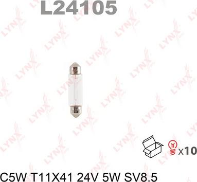 LYNXauto L24105 - Лампа накаливания autosila-amz.com