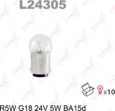 LYNXauto L24305 - Лампа накаливания autosila-amz.com