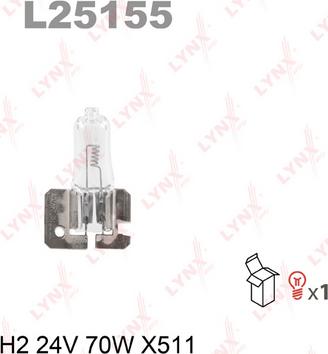 LYNXauto L25155 - Лампа накаливания autosila-amz.com