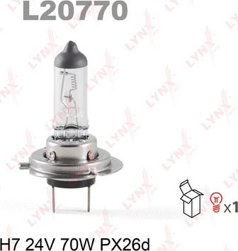 LYNXauto L20770 - Лампа накаливания, фара дальнего света autosila-amz.com