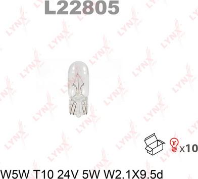 LYNXauto L22805 - Лампа накаливания autosila-amz.com