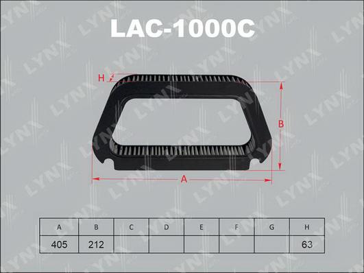 LYNXauto LAC-1000C - Фильтр воздуха в салоне autosila-amz.com