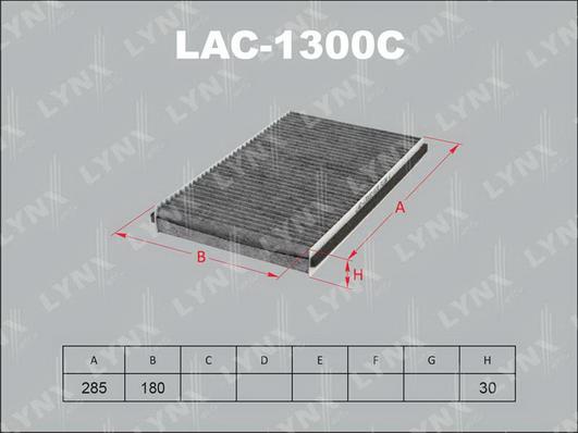 LYNXauto LAC-1300C - Фильтр воздуха в салоне autosila-amz.com