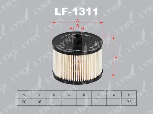 LYNXauto LF-1311 - Топливный фильтр autosila-amz.com