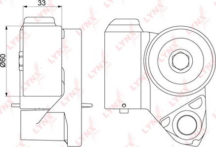 LYNXauto PT-1044 - Успокоитель, зубчатый ремень autosila-amz.com