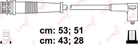 LYNXauto SPC4807 - Комплект проводов зажигания autosila-amz.com
