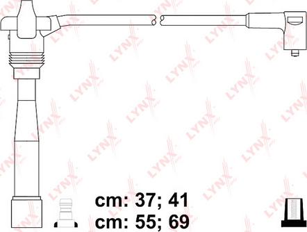 LYNXauto SPC4838 - Комплект проводов зажигания autosila-amz.com