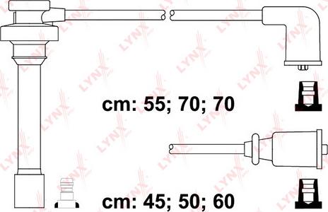 LYNXauto SPC5520 - Комплект проводов зажигания autosila-amz.com