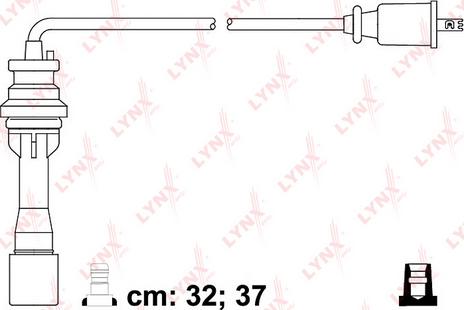 LYNXauto SPC5124 - Комплект проводов зажигания autosila-amz.com