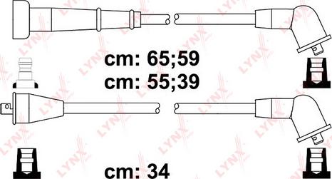 LYNXauto SPC5723 - Комплект проводов зажигания autosila-amz.com