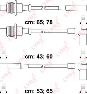 LYNXauto SPC6120 - Комплект проводов зажигания autosila-amz.com