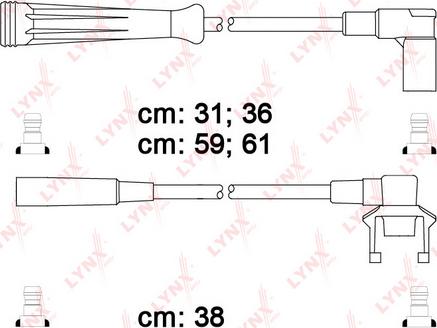 LYNXauto SPC6318 - Комплект проводов зажигания autosila-amz.com