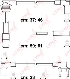LYNXauto SPC6323 - Комплект проводов зажигания autosila-amz.com