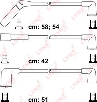 LYNXauto SPC1815 - Комплект проводов зажигания autosila-amz.com