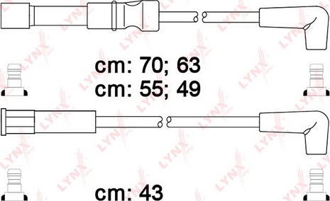 LYNXauto SPC1818 - Комплект проводов зажигания autosila-amz.com
