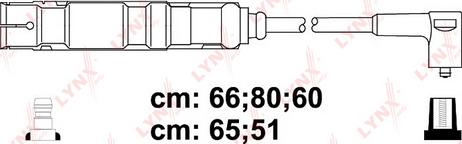 LYNXauto SPC8040 - Комплект проводов зажигания autosila-amz.com